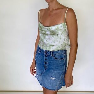 Free people denim skirt